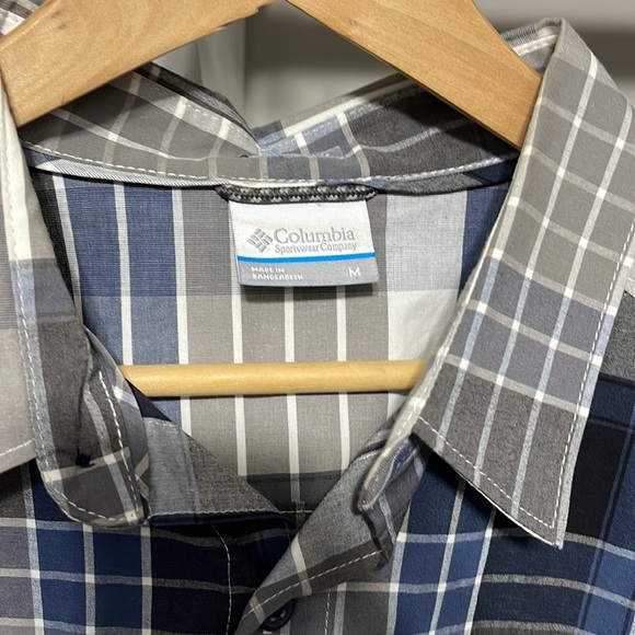 NWOT Plaid Columbia Men's Boulder Ridge Long Sleeve Shirt Button Down Medium M - Picture 4 of 10